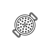 cazuela, Cocinando maceta, cacerola vector icono ilustración