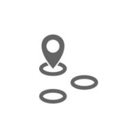 Area, location vector icon illustration