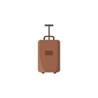 suitcase colored vector icon illustration