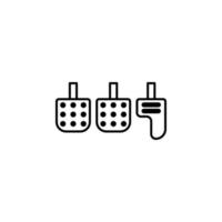 pedal vector icon illustration