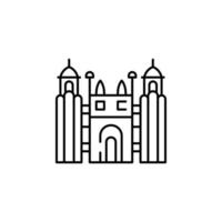 lahore fort vector icon illustration