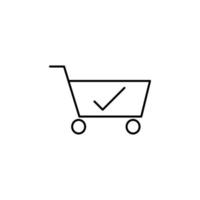 purchase check vector icon illustration