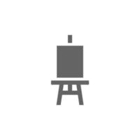 Easel, Art, drawing, painting vector icon illustration