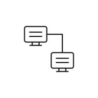 connection vector icon illustration