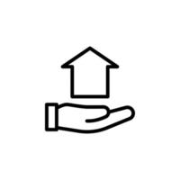 real estate house vector icon illustration