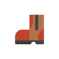 labor, safety, shoes, boots vector icon illustration