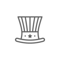 Hat, USA vector icon illustration