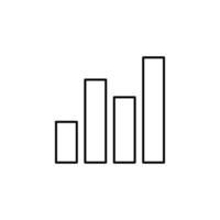 bar chart vector icon illustration