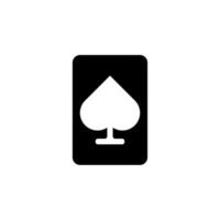 ace of spades vector icon illustration