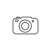 camera line vector icon illustration