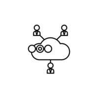 cloud computing vector icon illustration