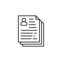 Files, account vector icon illustration