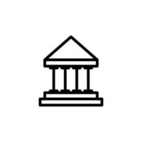 building bank vector icon illustration