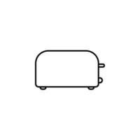 toaster vector icon illustration