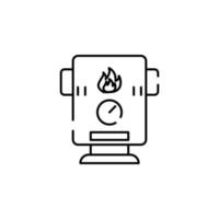 electric heater vector icon illustration