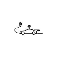 self-propelling car vector icon illustration