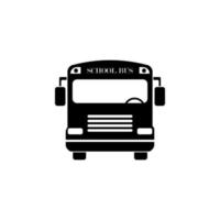 school bus vector icon illustration