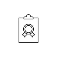 award, certification, winner vector icon illustration