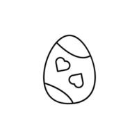 Easter, egg, decoration vector icon illustration