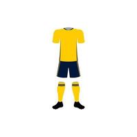 Sweden national football form vector icon illustration