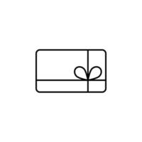 gift card vector icon illustration