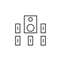 home cinema vector icon illustration