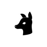 head of lamb silhouette vector icon illustration