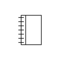 notebook vector icon illustration