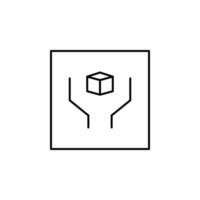 fragile, handle with care vector icon illustration