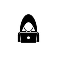 hacker vector icon illustration