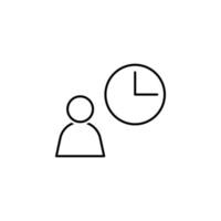 Time vector icon illustration