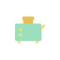 Kitchen, toaster vector icon illustration