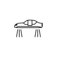 flying car vector icon illustration