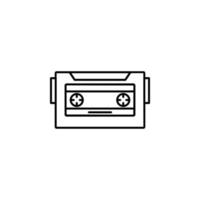 rock cassette vector icon illustration