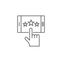 Digital business, rating vector icon illustration