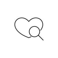 finding love concept heart vector icon illustration