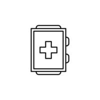 smartwatch medical vector icon illustration