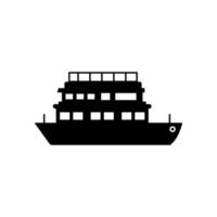 Water transport, ship vector icon illustration