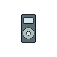 music player vector icon illustration