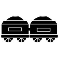 Freight wagon vector icon illustration