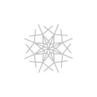 Snowflake, snow, winter vector icon illustration