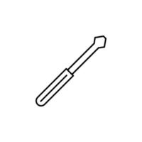 screwdriver concept line vector icon illustration