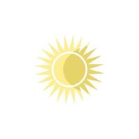 the sun colored vector icon illustration