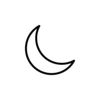 moon sign vector icon illustration