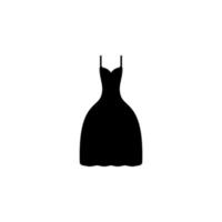 Evening Dress vector icon illustration