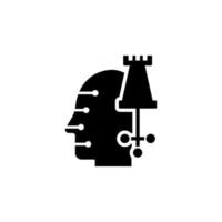 strategy in mind vector icon illustration
