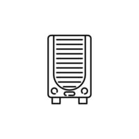 electric heater vector icon illustration