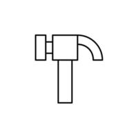martillo vector icono ilustración