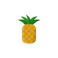 pineapple colored vector icon illustration