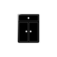 cupboard vector icon illustration